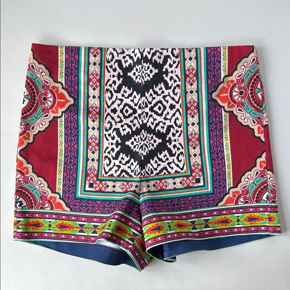 Flying Tomato Bold Print High Waist Short Shorts - Picture 3 of 14